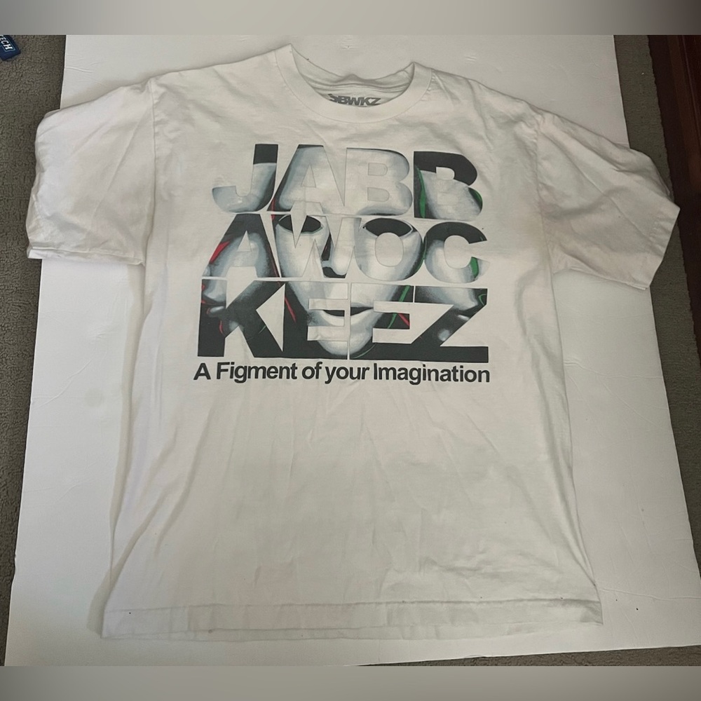 Men’s America's Best Dance Crew Graphic T-Shirt Sz M Jabbawockeez Mask White Mtv